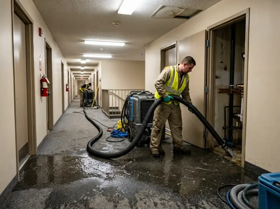 multi-unit-apartment-hallway-f-005 — frequently asked questions, Emergency Burst Pipe Water Extraction & Removal in Modesto,…